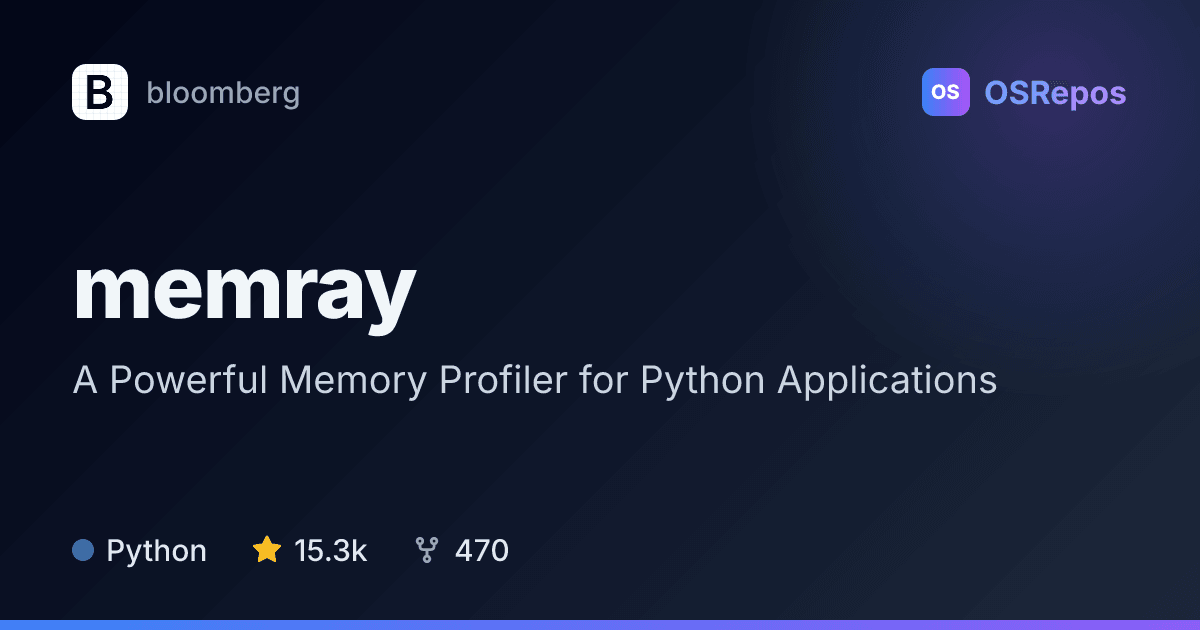 memray: Profile Python Memory Allocations