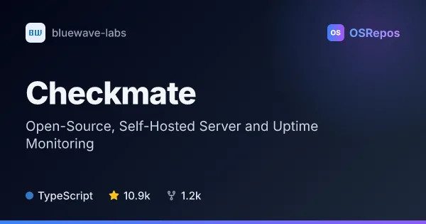 Checkmate: Monitor Uptime and Server Infrastructure