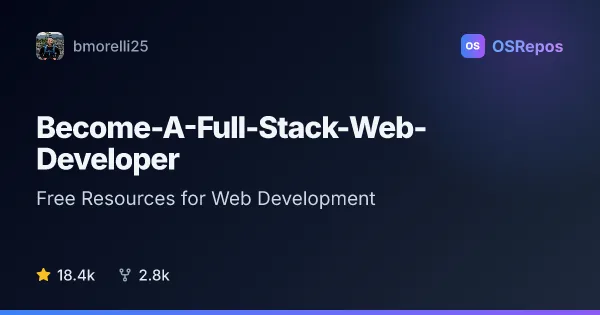 Become-A-Full-Stack-Web-Developer: Free Resources for Web Development