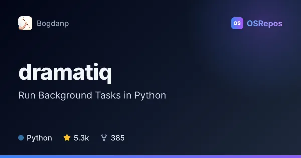 dramatiq: Run Background Tasks in Python