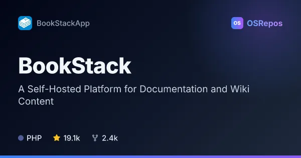 BookStack: A Self-Hosted Platform for Documentation and Wiki Content