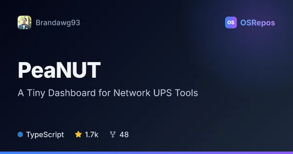 PeaNUT: Monitor Network UPS Tools Devices