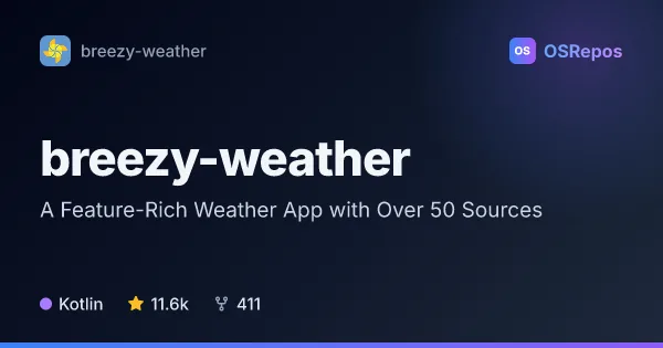 breezy-weather: Check Forecasts from Many Weather Sources