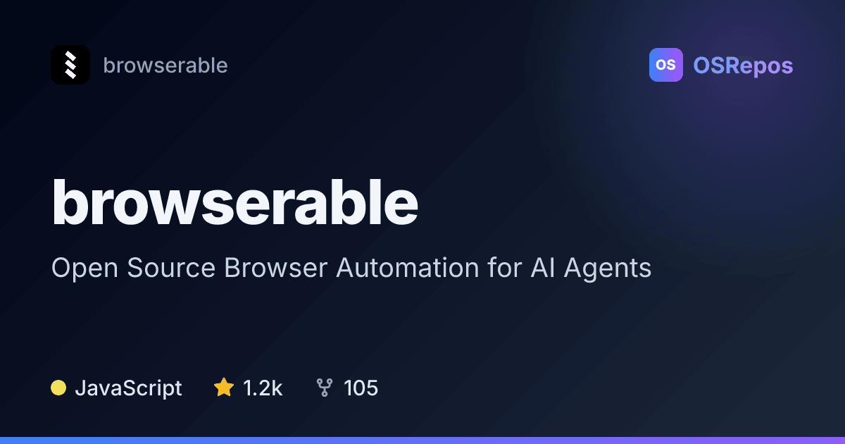 browserable: Automate Browsers for AI Agents