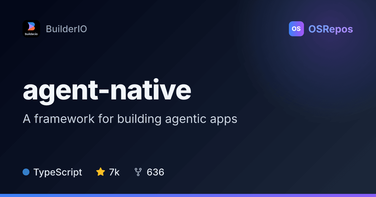 agent-native: Build Agentic Apps with Shared UI and Actions