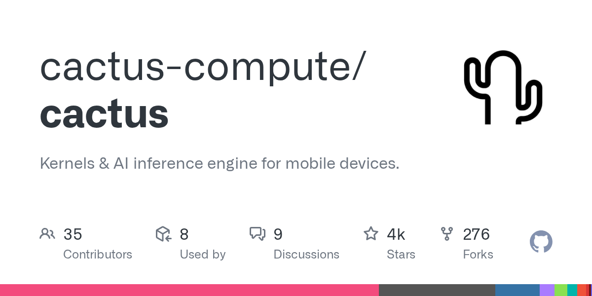 Cactus: Cross-Platform AI Inference Engine for Mobile Devices