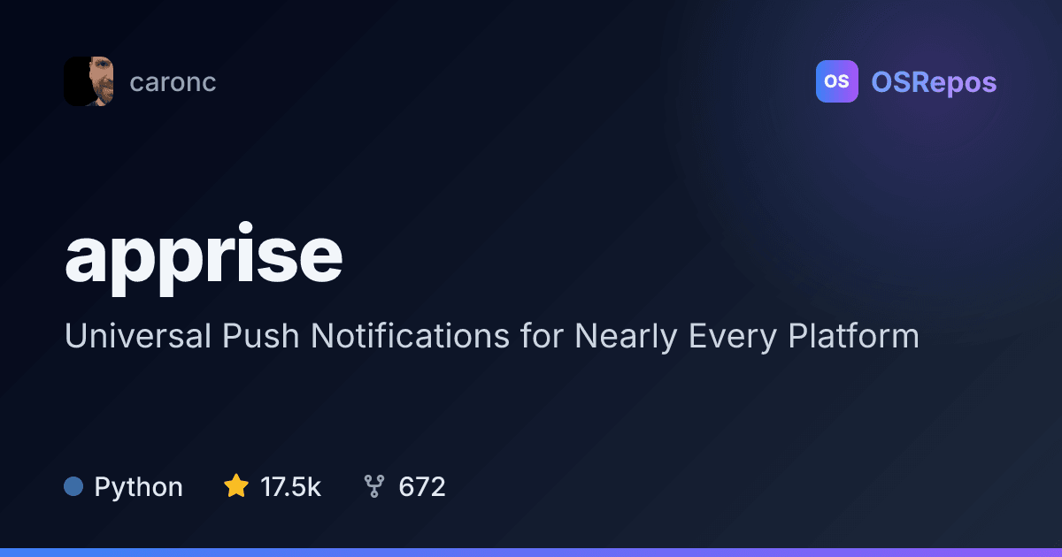 apprise: Send Notifications Across Many Services