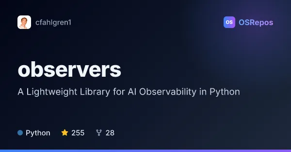 Observers: A Lightweight Library for AI Observability in Python
