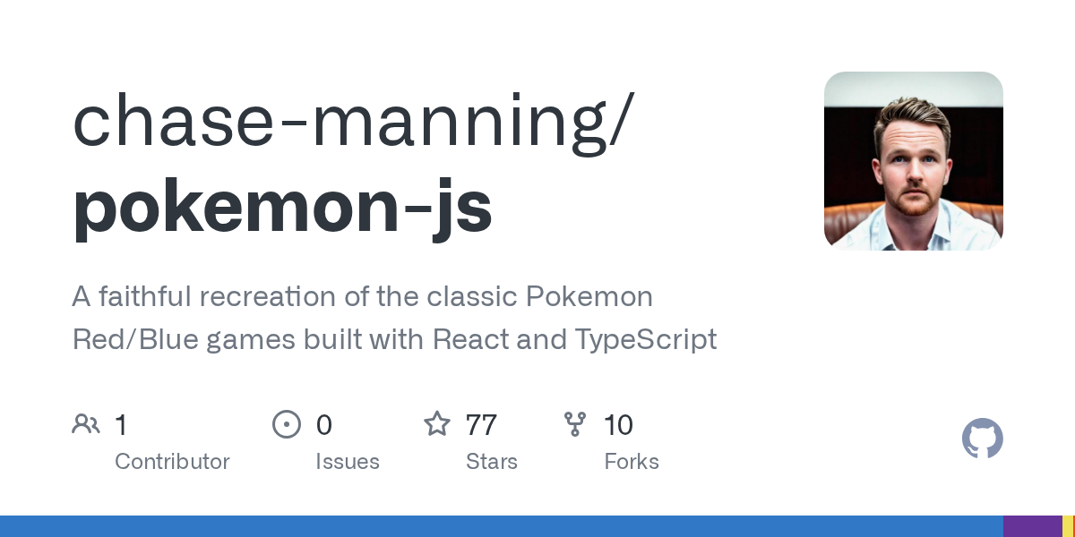 pokemon-js: Recreating Classic Pokémon Red/Blue with React and TypeScript