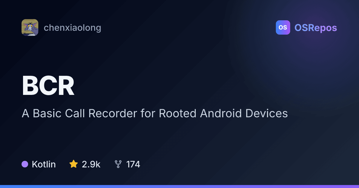 BCR: Automatically Record Calls on Rooted Android