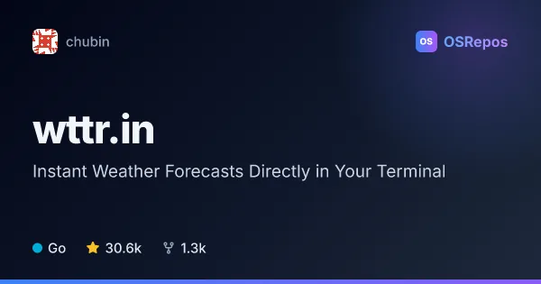 wttr.in: Check Weather from the Terminal or Web