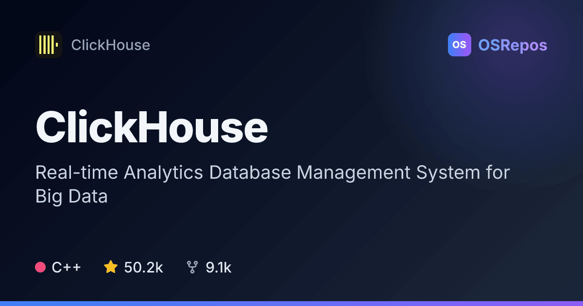ClickHouse: Real-time Analytics Database Management System for Big Data