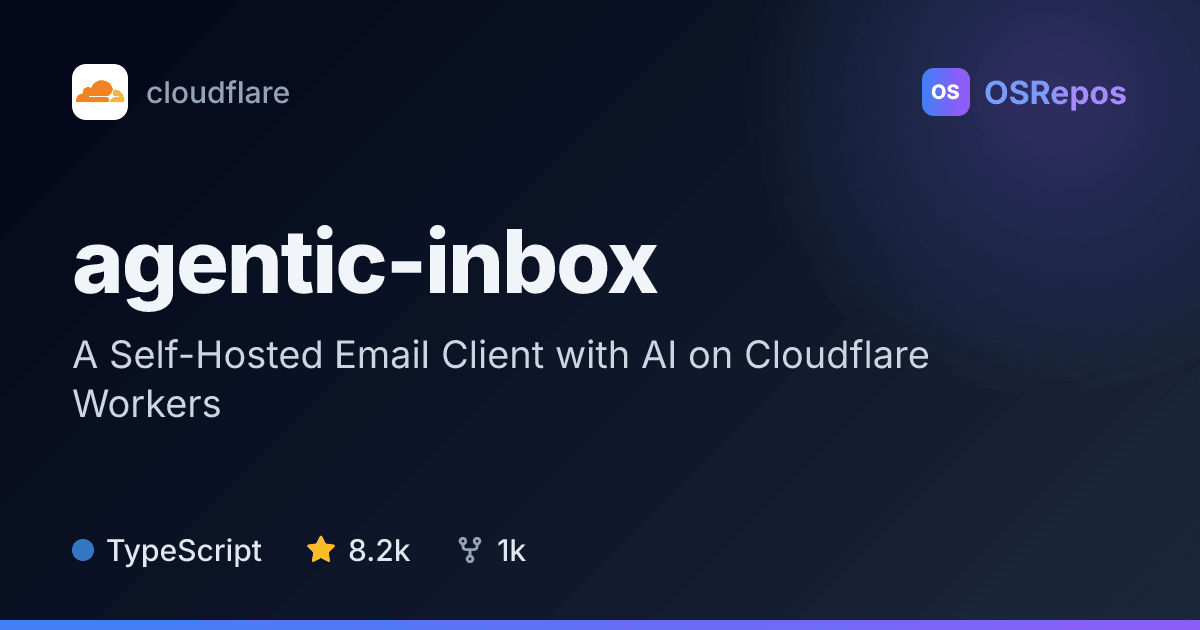 agentic-inbox: Manage Email with a Self-Hosted AI Assistant
