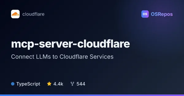 Cloudflare MCP Server: Connect LLMs to Cloudflare Services