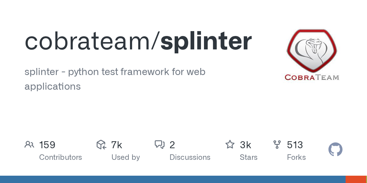 Splinter: A Python Framework for Web Application Automation