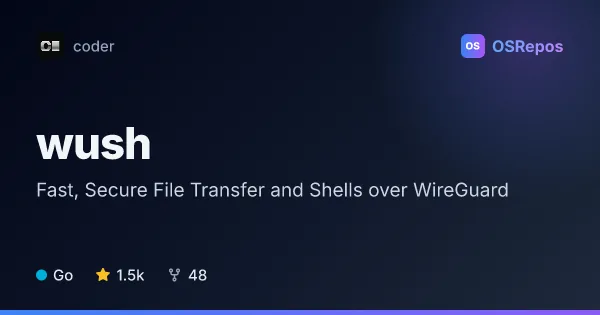 wush: Transfer Files and Open Shells Over WireGuard