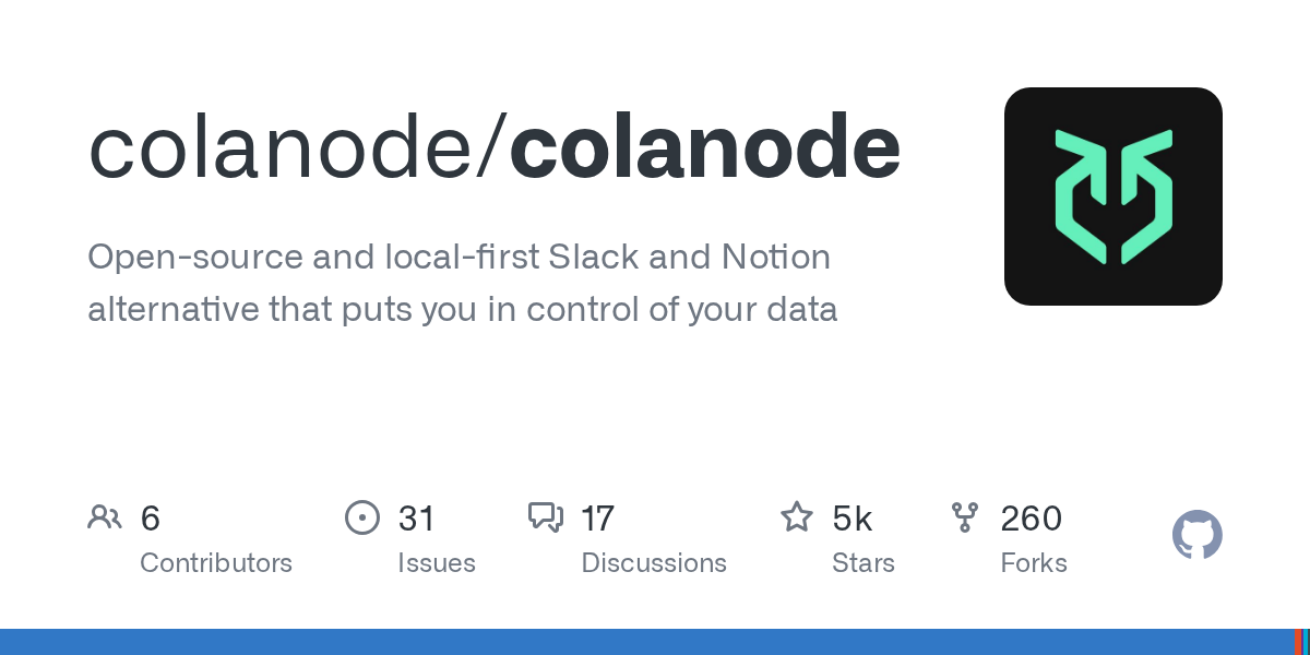 Colanode: Open-Source, Local-First Collaboration Workspace for Teams