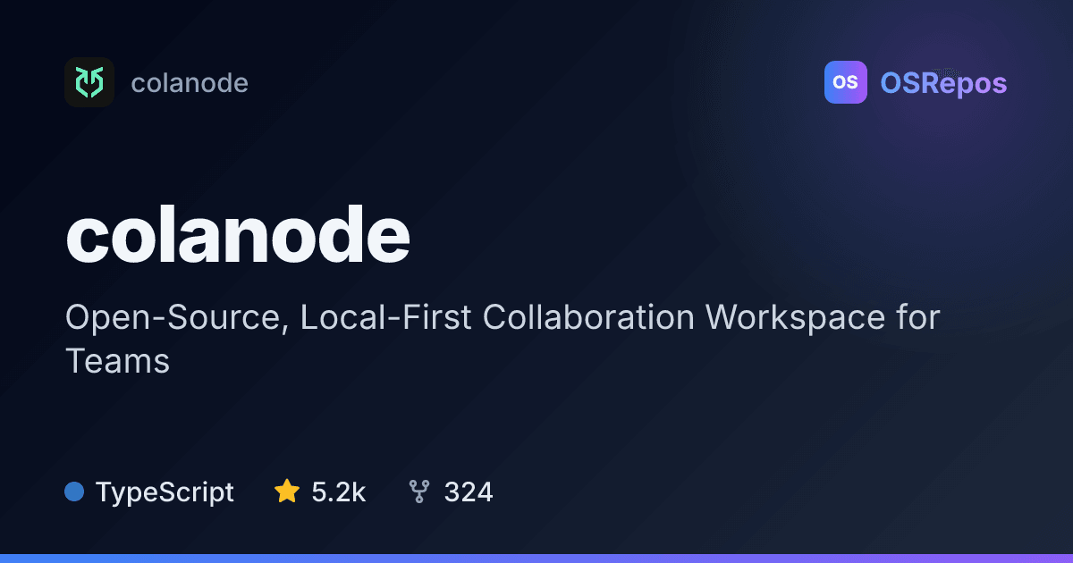 colanode: Collaborate in a Local-First Team Workspace