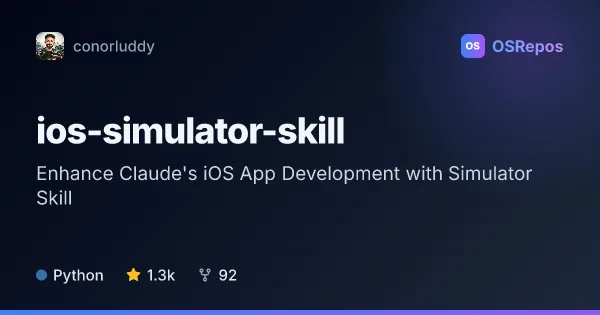 ios-simulator-skill: Enhance Claude's iOS App Development with Simulator Skill