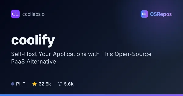 Coolify: Self-Host Your Applications with This Open-Source PaaS Alternative