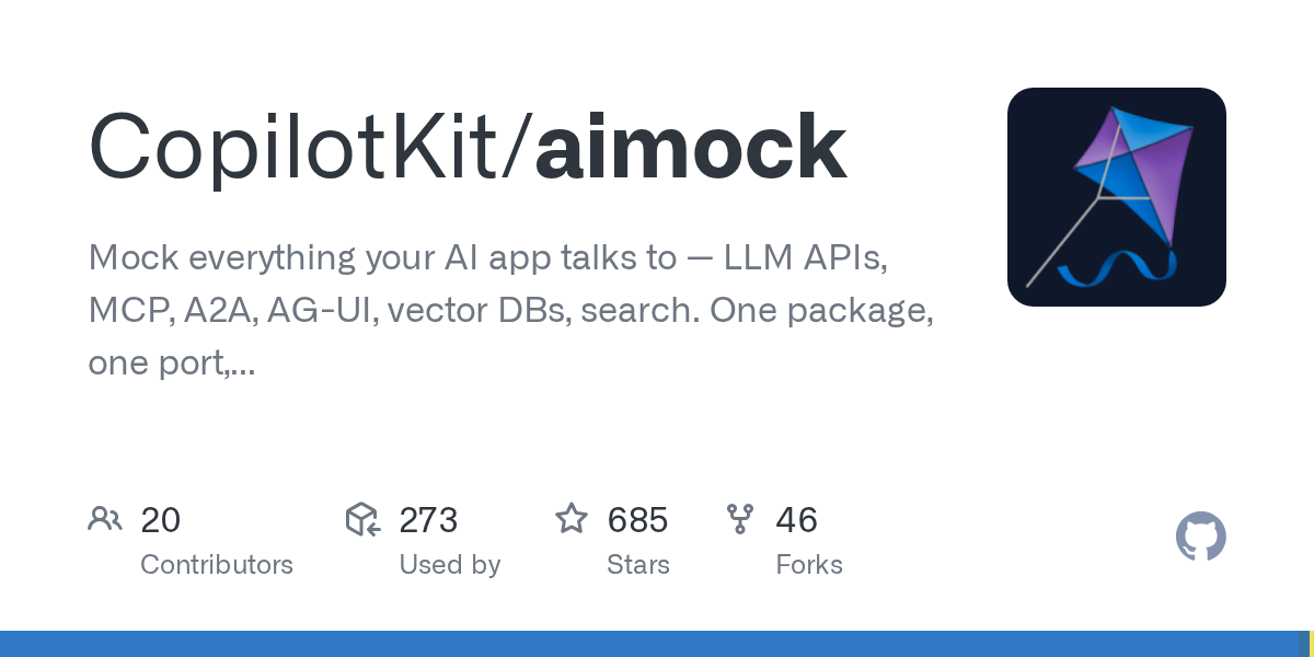 aimock: Comprehensive Mocking for AI Application Testing