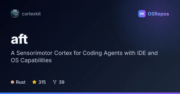 AFT: A Sensorimotor Cortex for Coding Agents with IDE and OS Capabilities