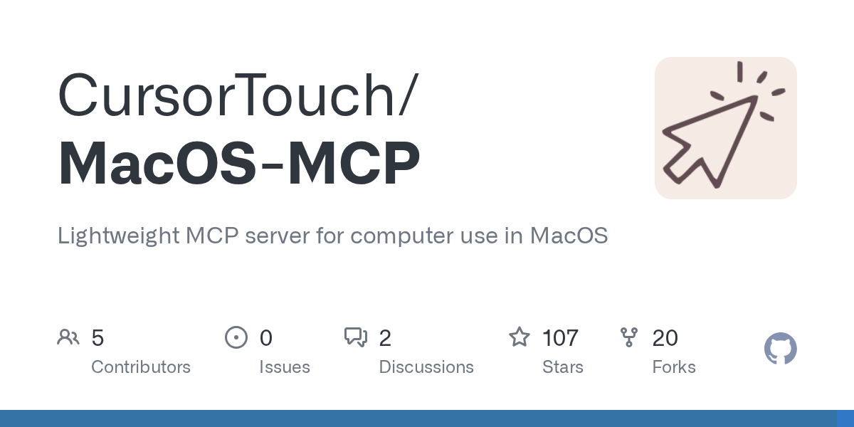 MacOS-MCP: Lightweight MCP Server for AI Automation on macOS
