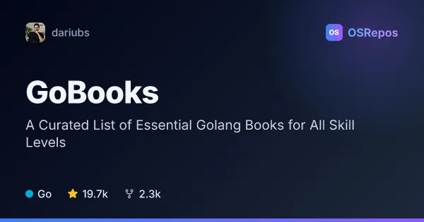GoBooks: A Curated List of Essential Golang Books for All Skill Levels