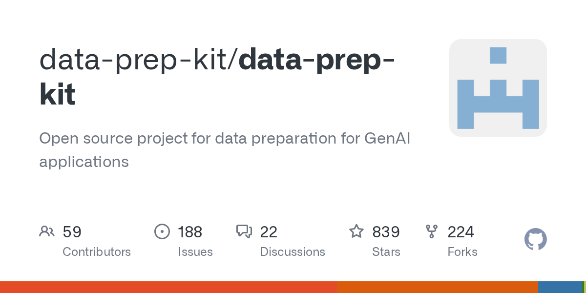 Data Prep Kit: Accelerating Data Preparation for GenAI and LLM Applications