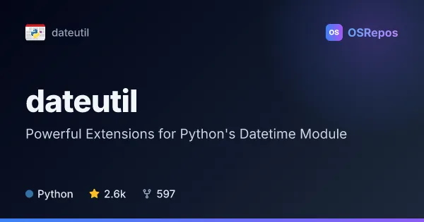 dateutil: Powerful Extensions for Python's Datetime Module