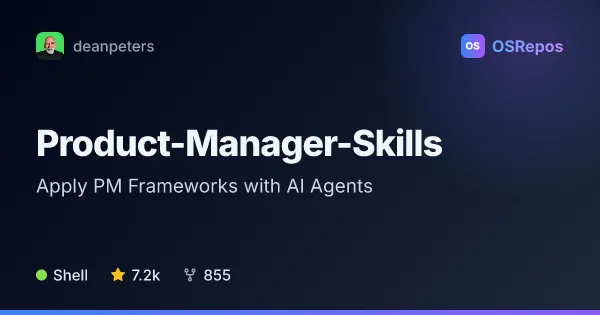 Product-Manager-Skills: Apply PM Frameworks with AI Agents