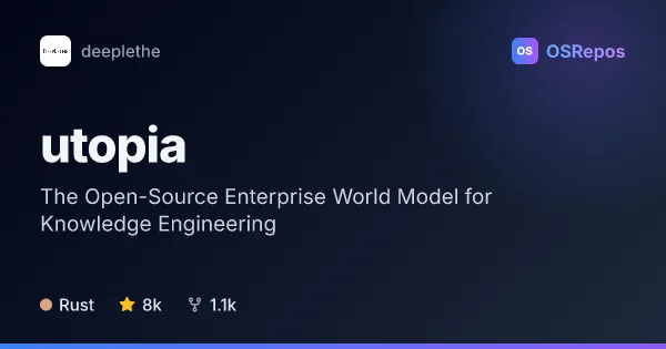 Utopia: The Open-Source Enterprise World Model for Knowledge Engineering