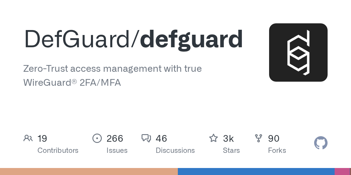 Defguard: Zero-Trust Access Management with WireGuard 2FA/MFA