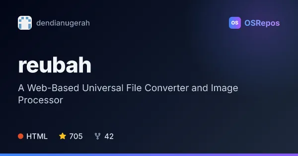 reubah: A Web-Based Universal File Converter and Image Processor