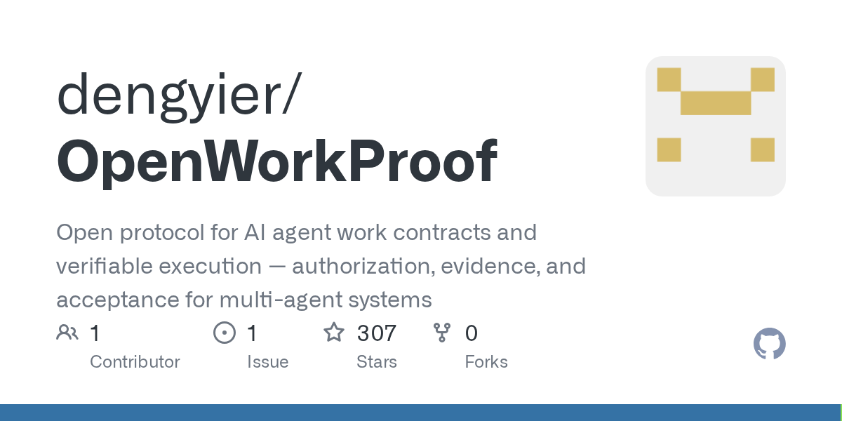 OpenWorkProof: Verifiable Work Contracts for AI Agent Systems