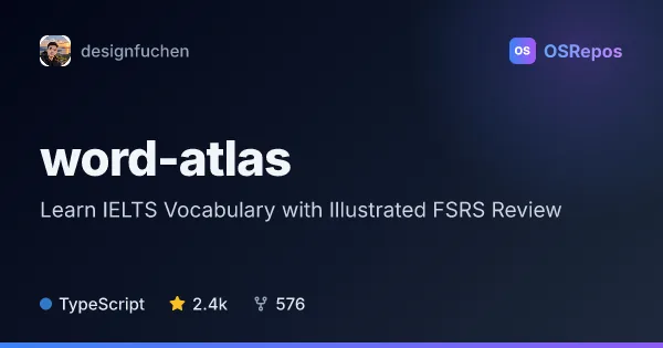 word-atlas: Learn IELTS Vocabulary with Illustrated FSRS Review