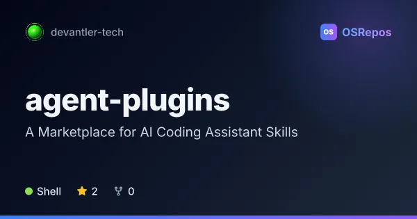 agent-plugins: A Marketplace for AI Coding Assistant Skills