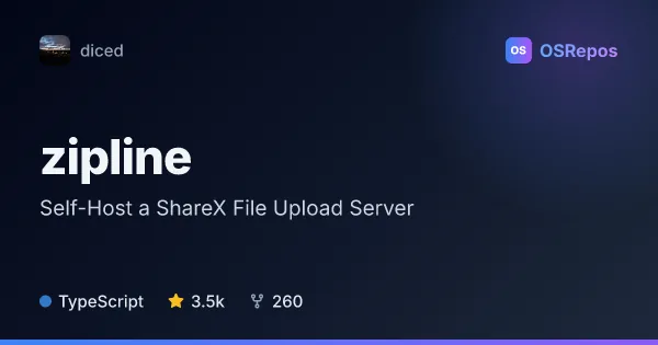 zipline: Self-Host a ShareX File Upload Server