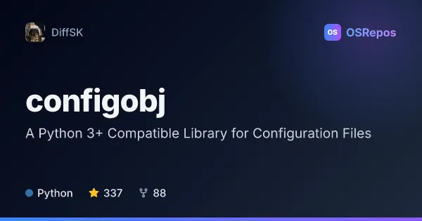 configobj: A Python 3+ Compatible Library for Configuration Files