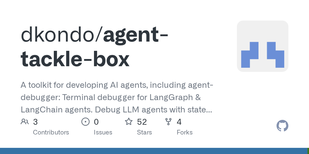 agent-tackle-box: A Terminal Debugger for LangGraph & LangChain Agents