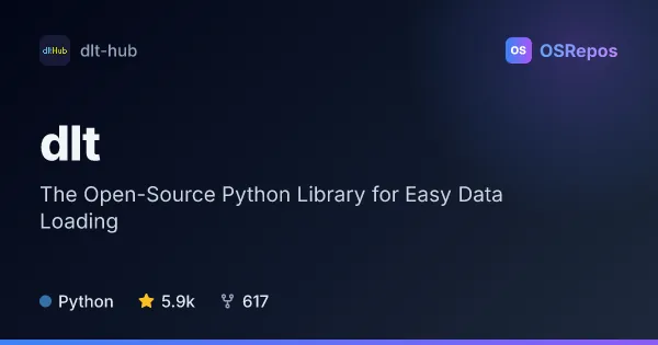 dlt: The Open-Source Python Library for Easy Data Loading
