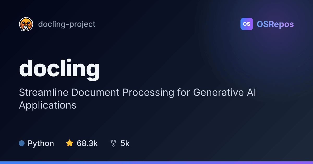 docling: Convert Documents into Structured Content
