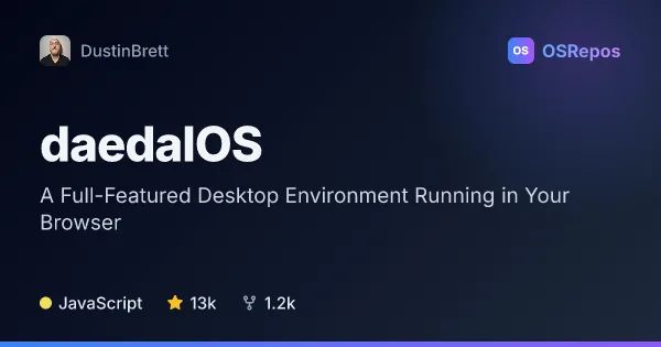 daedalOS: Use a Desktop Environment in Your Browser