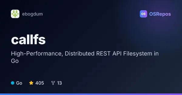 CallFS: High-Performance, Distributed REST API Filesystem in Go