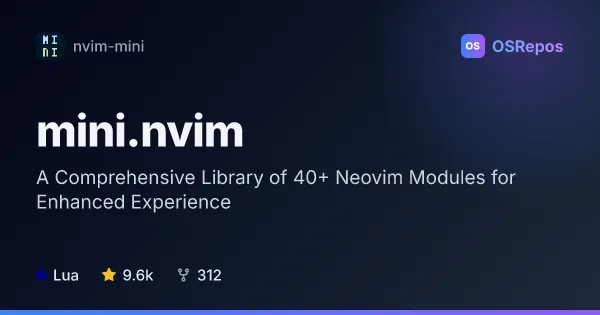 mini.nvim: Add Independent Lua Tools to Neovim