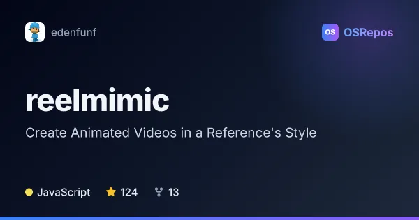 reelmimic: Create Animated Videos in a Reference's Style