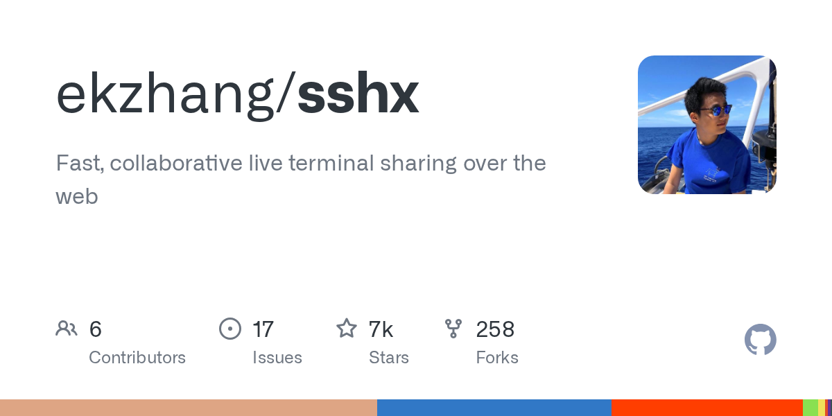 sshx: Fast, Collaborative Live Terminal Sharing Over the Web