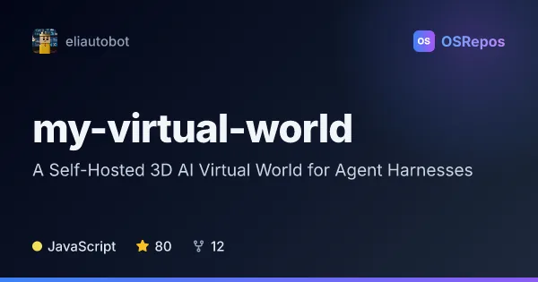 my-virtual-world: Host a 3D World for AI Agents
