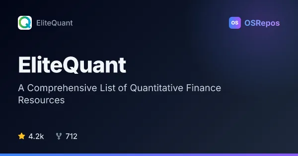 EliteQuant: Find Quantitative Finance Resources