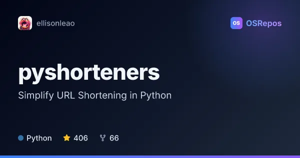 pyshorteners: Create Short URLs from Python